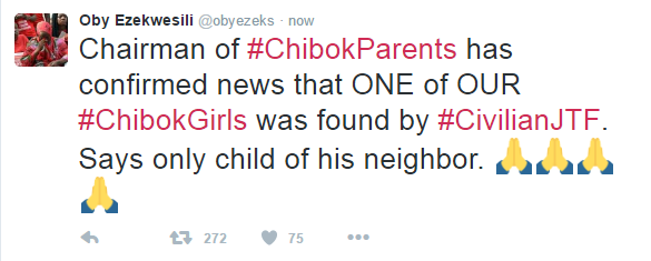 Oby Ezeks tweet