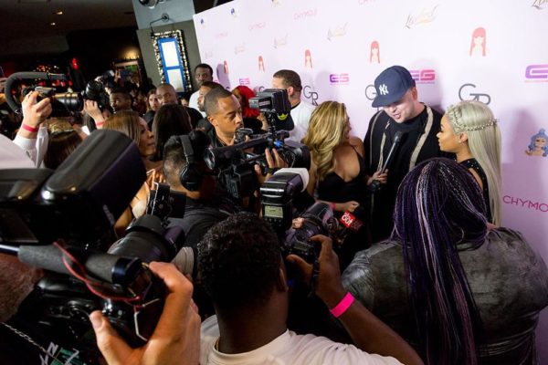 HOLLYWOOD, CA - MAY 10:  Rob Kardashian and Blac Chyna arrive at her Blac Chyna Birthday Celebration And Unveiling Of Her "Chymoji" Emoji Collection at the Hard Rock Cafe on May 10, 2016 in Hollywood, California.  (Photo by Greg Doherty/Getty Images)