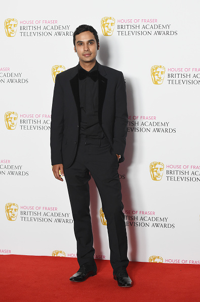 LONDON, ENGLAND - MAY 08:  Kunal Nayyar poses in the Winners room at the House Of Fraser British Academy Television Awards 2016  at the Royal Festival Hall on May 8, 2016 in London, England.  (Photo by Stuart C. Wilson/Getty Images)