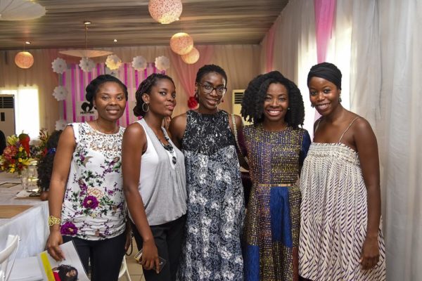 - L-R Somi of Midas Naturals, Notey Akpotive, Bimbo Smith of SoSmith bags, Nibi Lawson of The Kinky Apothecary & Ann Ogunsulire, GM SmartMark