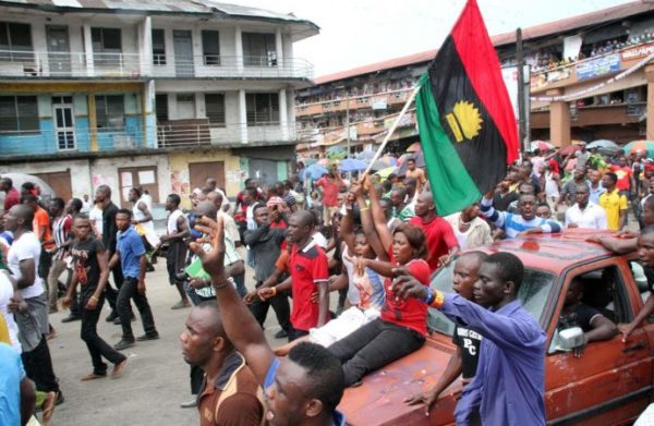 Biafra group threatens to commit Mass Suicide after leader is Arrested | BellaNaija