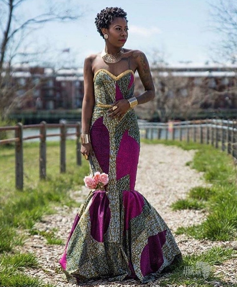 african inspired prom dress