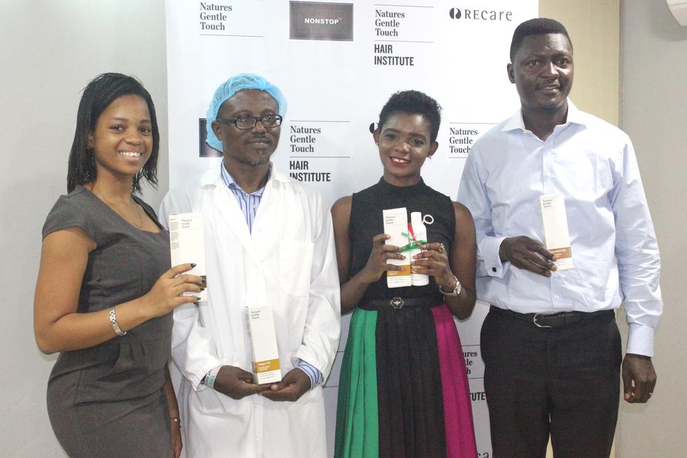 L-R: Uchechi Onuoha, Digital Marketing Executive, Recare Limited, Mr. Daniel Anim-Appiah, Operations Manager, Recare Limited, Fehintola Fatuase, Public Relations Officer, Recare Limited, Mr. Richard Esiobo, Sales Manager, Recare Limited