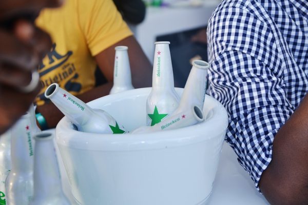 Botles of Heineken for the UCL Final