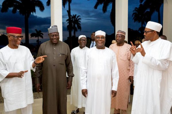 Buhari Hosts APC Leaders to Dinner2