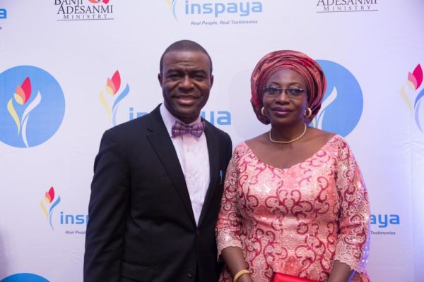 Evangelist Banji Adesanmi and Folasade Odunlami, Representative of the First Lady of Lagos State, Bolanle Ambode