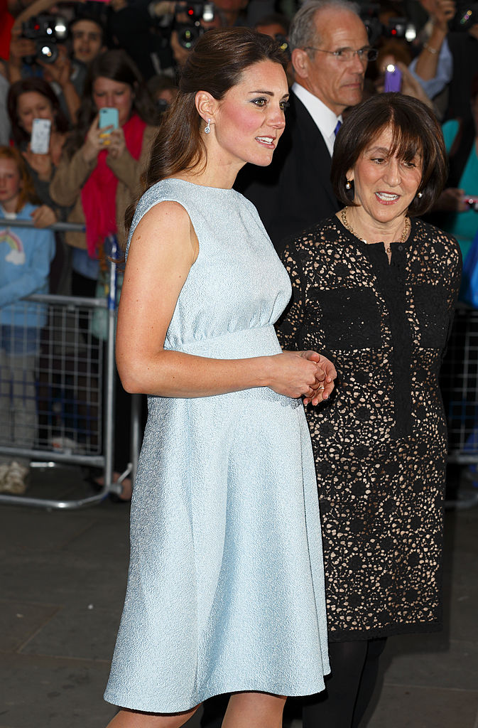 Kate Middleton in a high waist dress