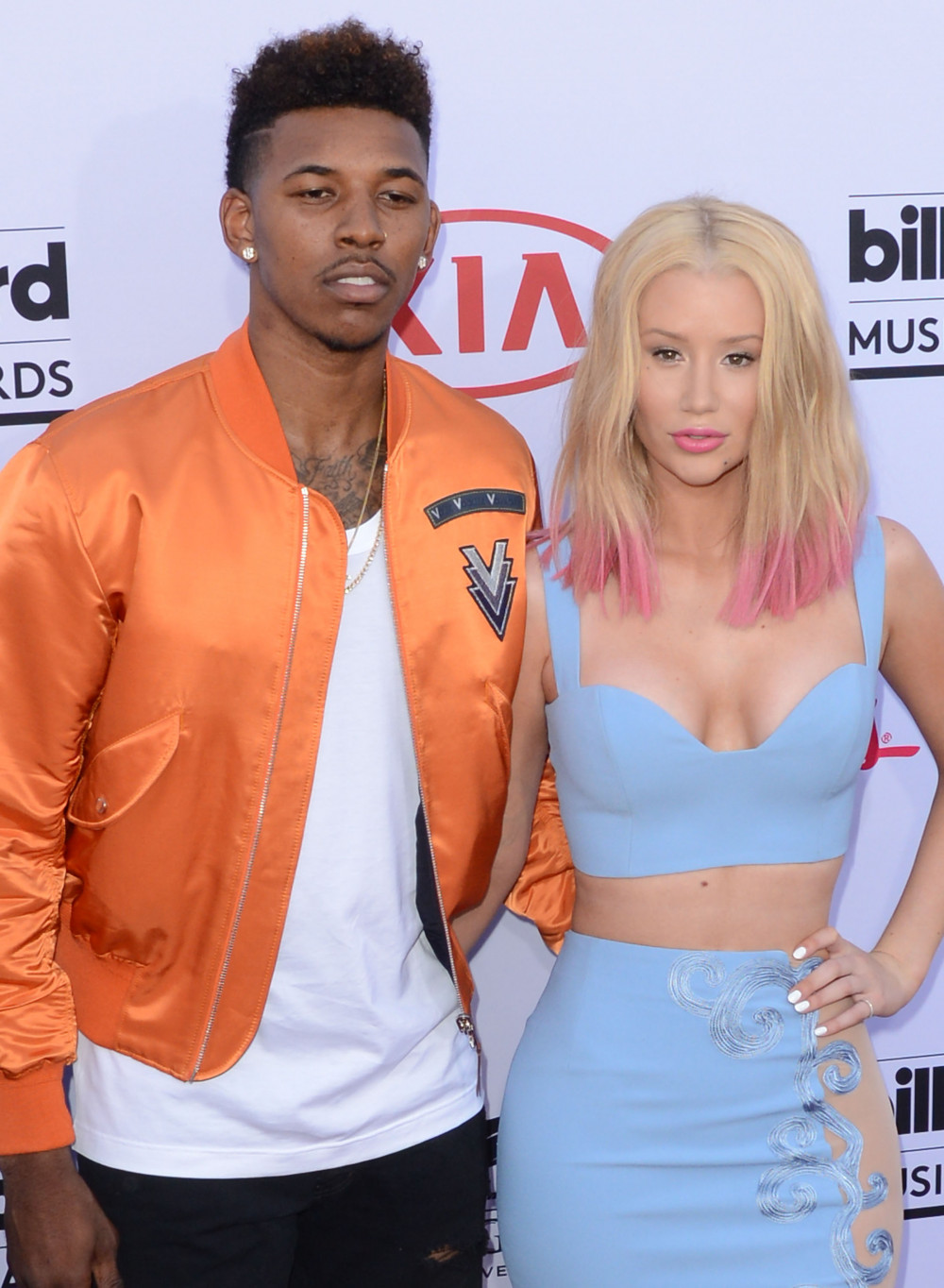 LAS VEGAS, NV - MAY 17: Athlete Nick Young and Iggy Azalea attend The 2015 Billboard Music Awards on May 17, 2015 in Las Vegas, Nevada. (Photo by C Flanigan/Getty Images)