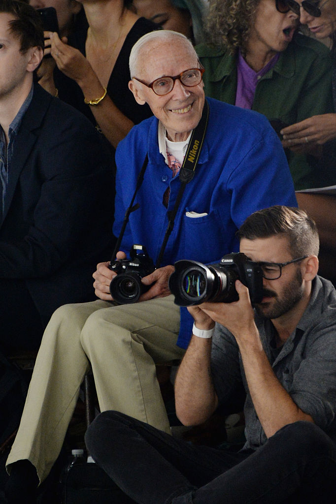 NEW YORK, NY - SEPTEMBER 15: Photographer Bill Cunningham attends Rodarte Spring 2016 during New York Fashion Week at Center 548 on September 15, 2015 in New York City. (Photo by Ben Gabbe/Getty Images)