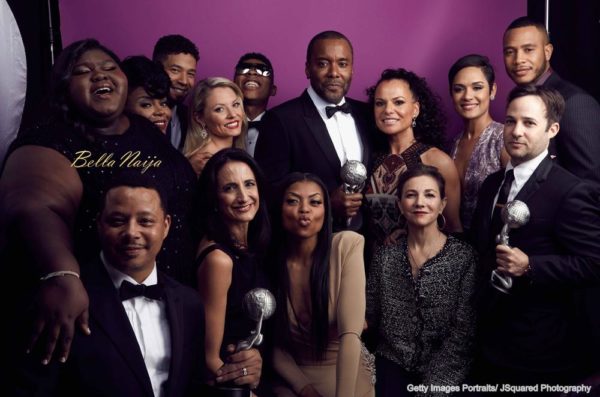 PASADENA, CA - FEBRUARY 05: Cast and Crew of 'Empire', winners of the Outstanding Drama Series award, pose for a portrait during the 47th NAACP Image Awards presented by TV One at Pasadena Civic Auditorium on February 5, 2016 in Pasadena, California. (Photo by JSquared Photography/Getty Images for NAACP Image Awards