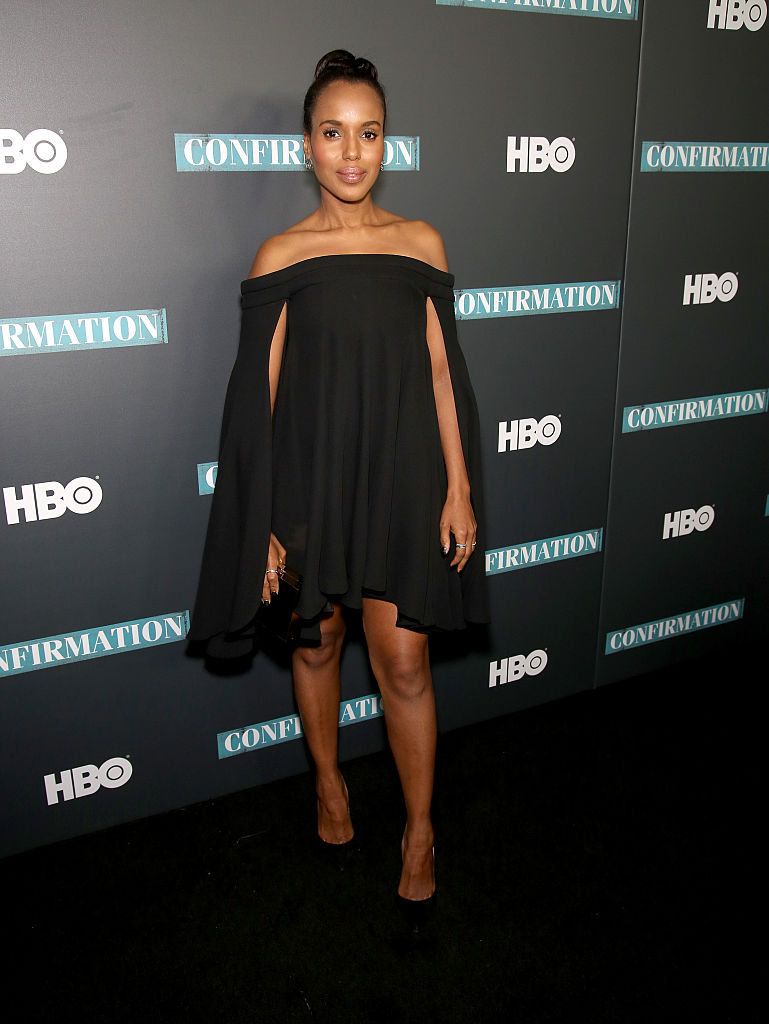 NEW YORK, NEW YORK - APRIL 07: Actress/Execuitive Producer Kerry Washington poses at the NYC Special Screening of HBO Film "Confirmation" at Signature Theater on April 7, 2016 in New York City. (Photo by Paul Zimmerman/Getty Images for HBO)