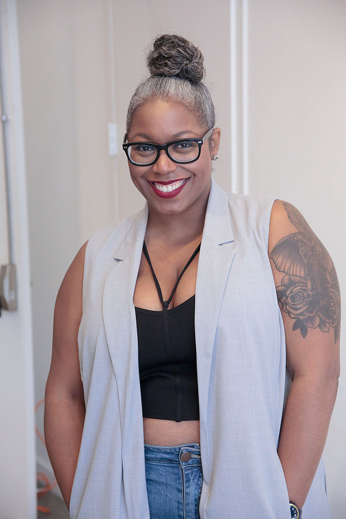 NEW YORK, NY - JUNE 18: Beauty and lifestyle editor of Gorgeousingrey, Ty Alexander attends TheCurvyCon 2016 at Metropolitan Pavilion West on June 18, 2016 in New York City. (Photo by Randy Brooke/Getty Images)