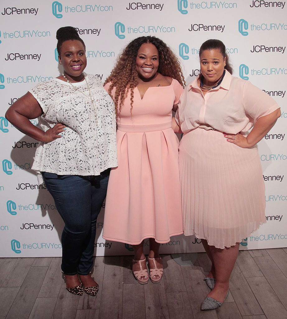 NEW YORK, NY - JUNE 18: Co-Founders of TheCurvyCon CeCe Olisa (L) and Chastity Garner (R) pose with Grammy Award Winning Gospel Artist Tasha Cobbs (c) during TheCurvyCon 2016 at Metropolitan Pavilion West on June 18, 2016 in New York City. (Photo by Randy Brooke/Getty Images)