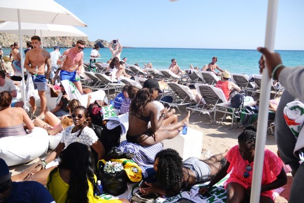 Heineken Fans on the beach