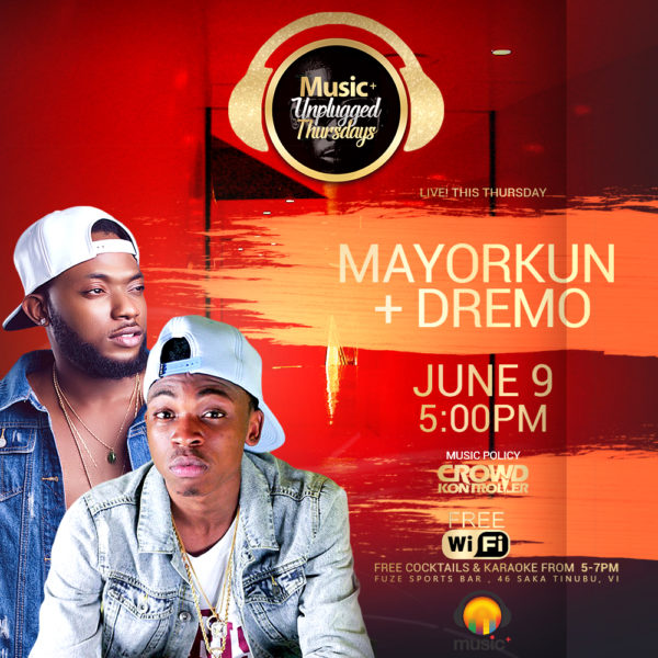 MUSIC PLUS NEW TEMPLATE SINGLE Mayorkun + Dremo