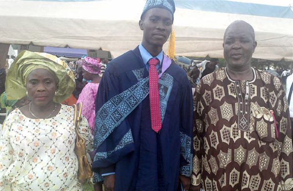 Aderibigbe and His Parents