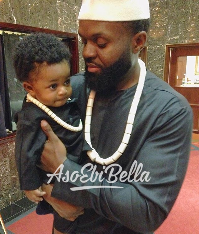 Nnamdi and baby Christian