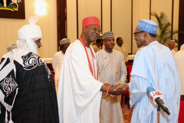 President Buhari hosts traditional rulers3