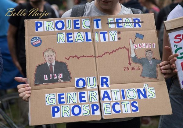 Protest in London After Brexit1