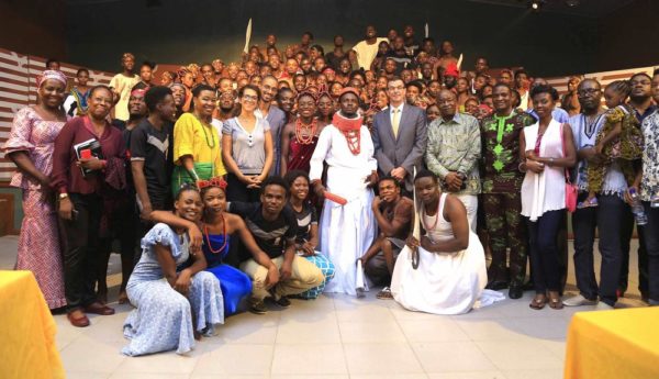 Wale Adenuga MFR, Laurent Polonceaux, Aurélien Sennacherib, Laurre Kesler, PEFTI MD, Femi Durojaiye, with Cast and Crew of IDIA Epic Play at PEFTI.