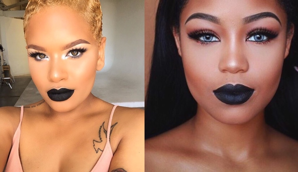 ozon produktion Prædike BN Beauty: Rock a Bold Black Lip with these Makeup Tutorials for Different  Skin Tones | BellaNaija