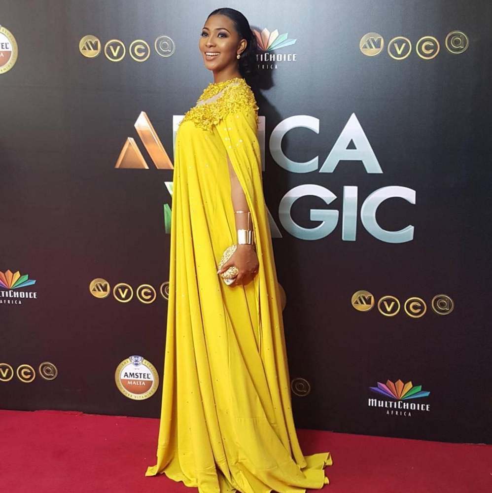 Another red carpet look by Lilian Esoro
