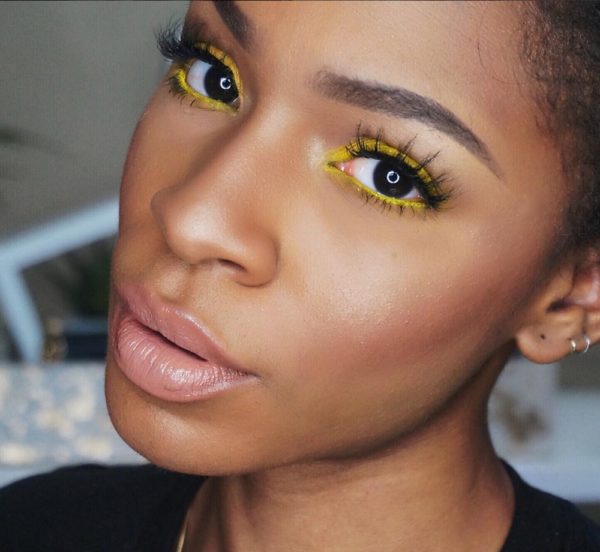 yellow eyeshadow looks vicky logan eyeshadow bellanaija may2016Screen Shot 2016-06-07 at 14.47.11_