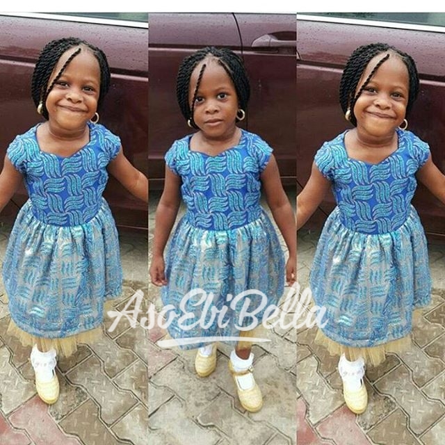 @jumokeraji's lil girl in @teekayfashion