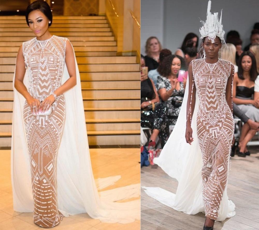 SA’s “Queen B” Bonang Matheba stuns in Couture, Wins Big with AKA by her Side at YOU Spec Awards