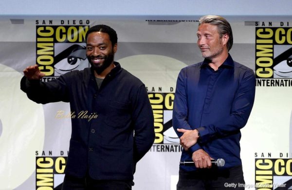 Actors Chiwetel Ejiofor (L) and Mikkelsen