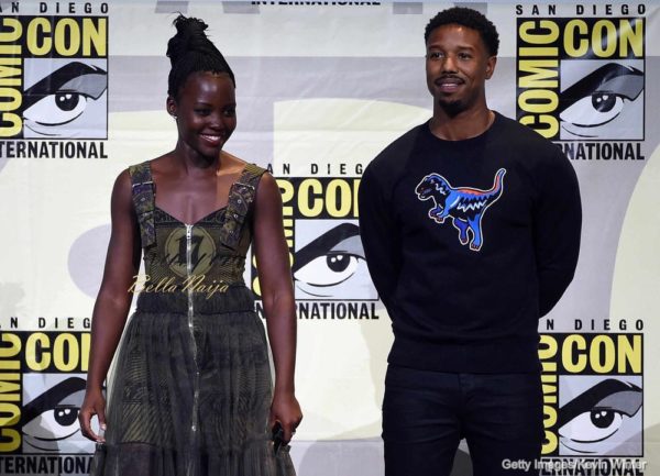 Lupita Nyong' and Michael B. Jordan