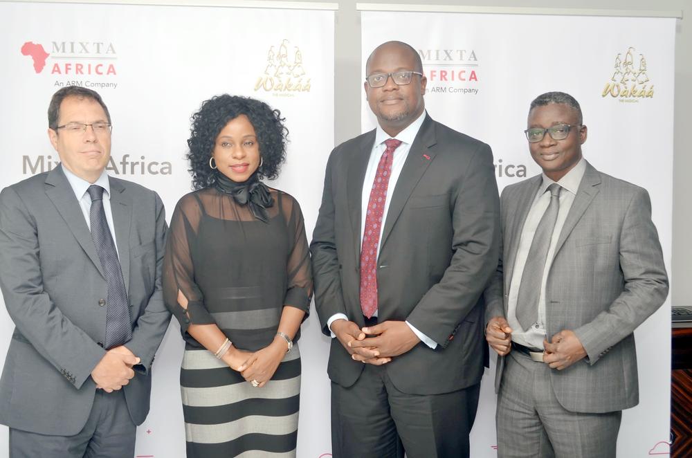 (Marcel Escriba (Finance Director, Mixta Africa), Bolanle Austen-Peters (Creative Director, BAP Productions), Kola Ashiru-Balogun (MD, Mixta Nigeria), Benson Ajayi (Chief Finance Officer, Mixta Africa)