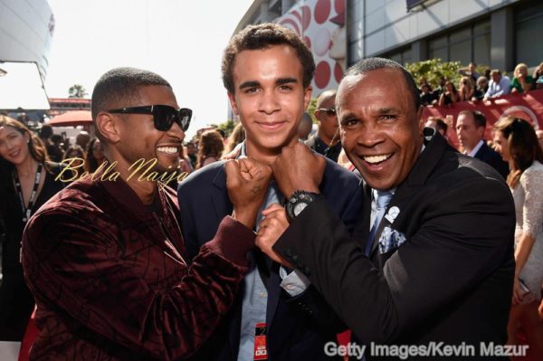 Usher, Daniel Ray Leonard and Sugar Ray Leonard