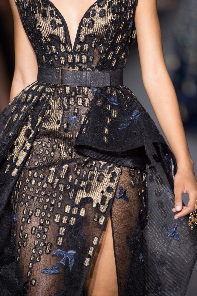 PARIS, FRANCE - JULY 06: A model walks the runway during the Elie Saab Haute Couture Fall/Winter 2016-2017 show as part of Paris Fashion Week on July 6, 2016 in Paris, France. (Photo by Thierry Orban/Getty Images)