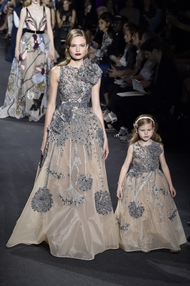 PARIS, FRANCE - JULY 06: Models walk the runway during the Elie Saab Haute Couture Fall/Winter 2016-2017 show as part of Paris Fashion Week on July 6, 2016 in Paris, France. (Photo by Kristy Sparow/Getty Images)