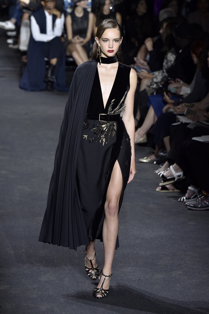 PARIS, FRANCE - JULY 06: A model walks the runway during the Elie Saab Haute Couture Fall/Winter 2016-2017 show as part of Paris Fashion Week on July 6, 2016 in Paris, France. (Photo by Kristy Sparow/Getty Images)