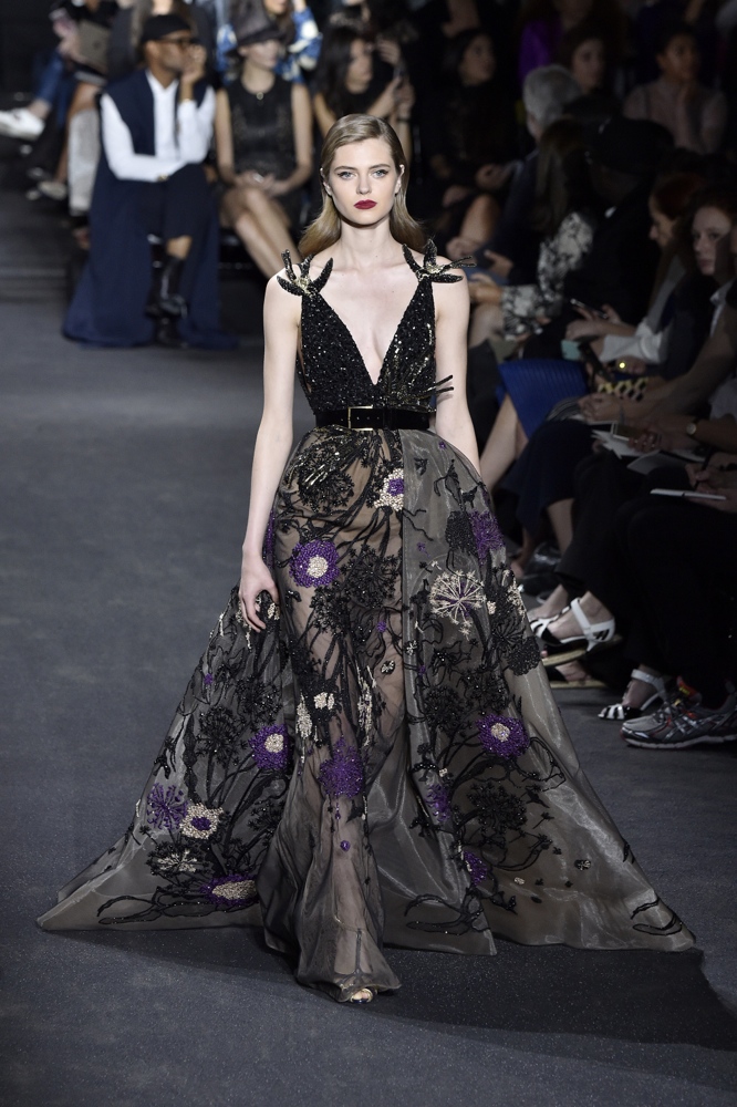 PARIS, FRANCE - JULY 06: A model walks the runway during the Elie Saab Haute Couture Fall/Winter 2016-2017 show as part of Paris Fashion Week on July 6, 2016 in Paris, France. (Photo by Kristy Sparow/Getty Images)