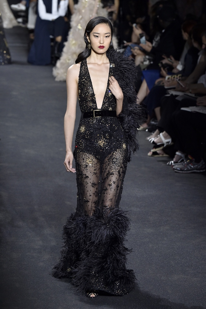 PARIS, FRANCE - JULY 06: A model walks the runway during the Elie Saab Haute Couture Fall/Winter 2016-2017 show as part of Paris Fashion Week on July 6, 2016 in Paris, France. (Photo by Kristy Sparow/Getty Images)