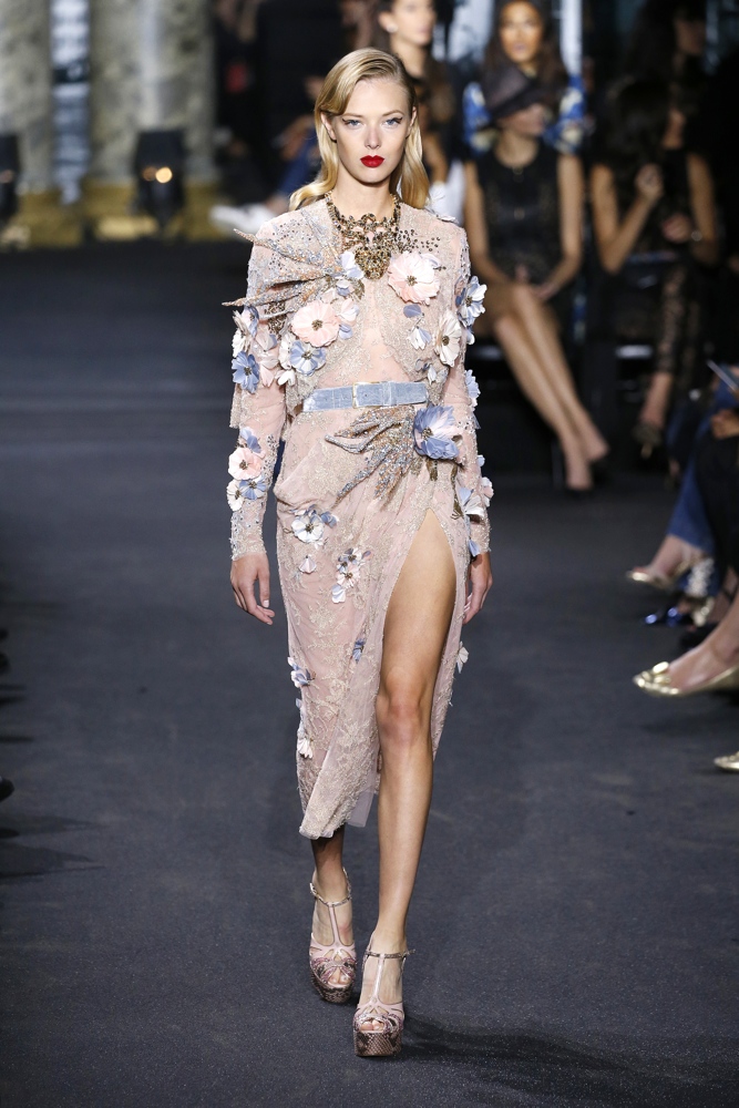 PARIS, FRANCE - JULY 6: A model walks the runway during the Elie Saab Haute Couture Fall/Winter 2016-2017 show as part of Paris Fashion Week on July 6, 2016 in Paris, France. (Photo by Estrop/Getty Images)