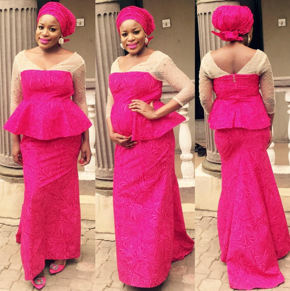 owambe styles for pregnant ladies