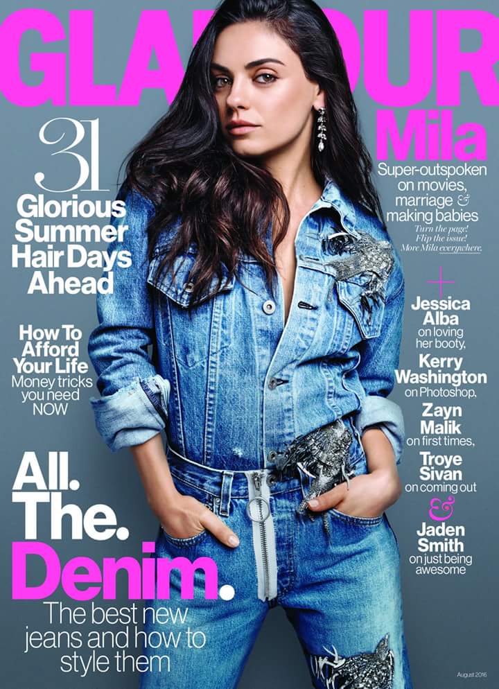 Mila Kunis for Glamour August 2016