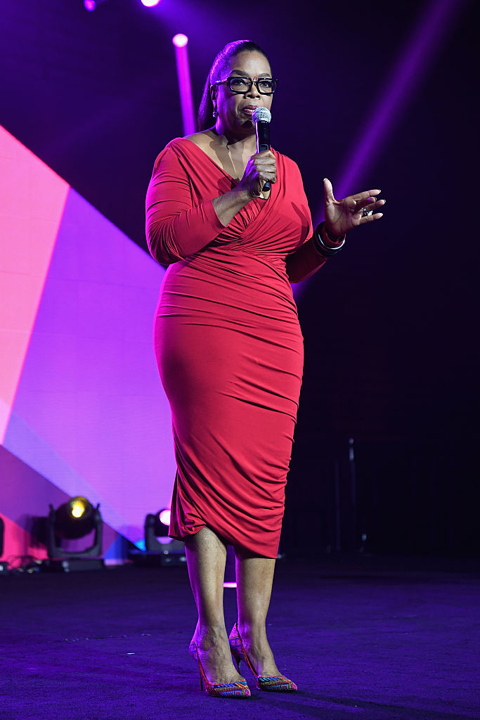NEW ORLEANS, LA - JULY 02: Oprah Winfrey speaks onstage during the 2016 ESSENCE Festival presented By Coca-Cola at Ernest N. Morial Convention Center on July 2, 2016 in New Orleans, Louisiana. (Photo by Paras Griffin/Getty Images for 2016 Essence Festival)