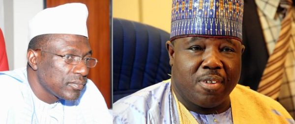 PDP Factional Chairmen: Ahmed Makarfi (L) and Ali Modu Sheriff (R)