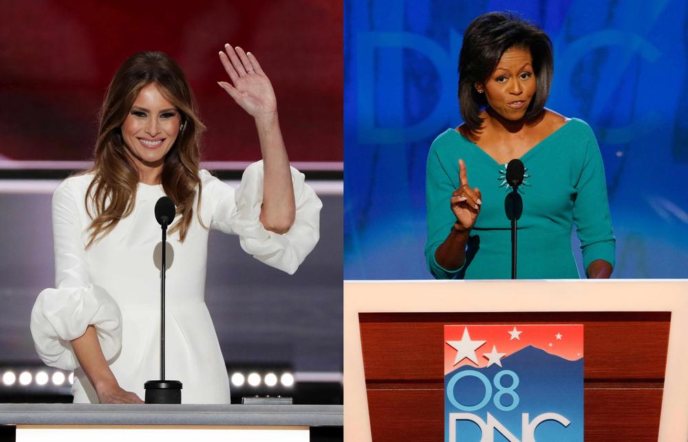 Melania Trump-Michelle-Obama
