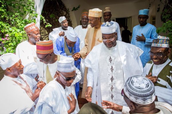 Preident Buhari With His Middle School Classmates2