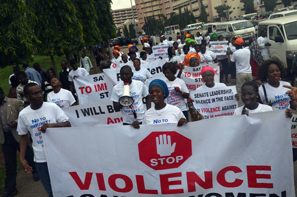 Protests against Dino Melaye in Abuja2