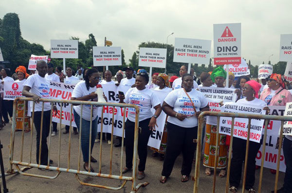 Protests against Dino Melaye in Abuja8