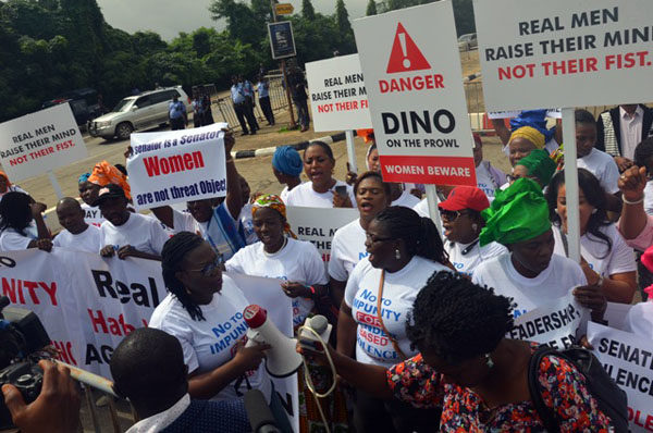 Protests against Dino Melaye in Abuja9