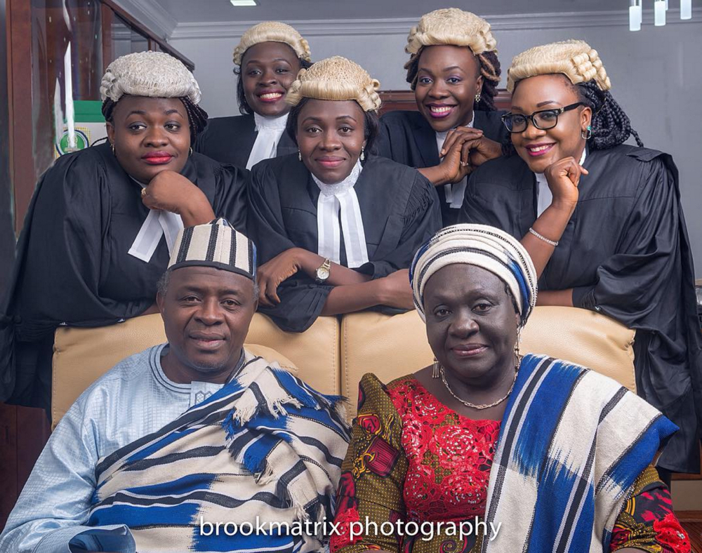 The Sisters with their Proud Parents