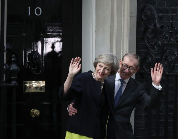 British Prime Minister Theresa May outside 10 Downing Street on July 13, 2016 in London, England. Former Home Secretary Theresa May becomes the UK's second female Prime Minister after she was selected unopposed by Conservative MPs to be their new party leader. She is currently MP for Maidenhead.